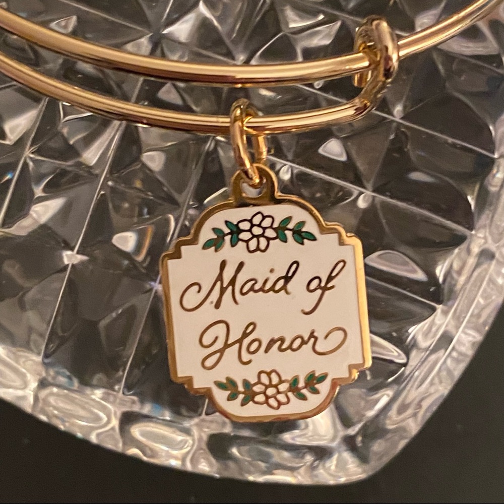 ALEX AND ANI MAID OF HONOR CHARM BANGLE FROM THE BRIDAL COLLECTION